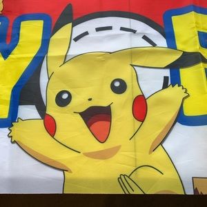 Large Pokémon Happy Birthday Banner